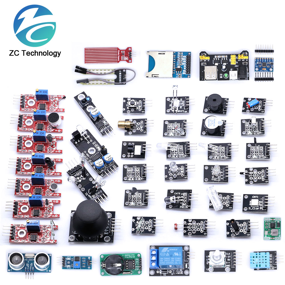 Arduino Sensor Kit 37 Modules Starter - For arduino 45 in 1 Sensors
