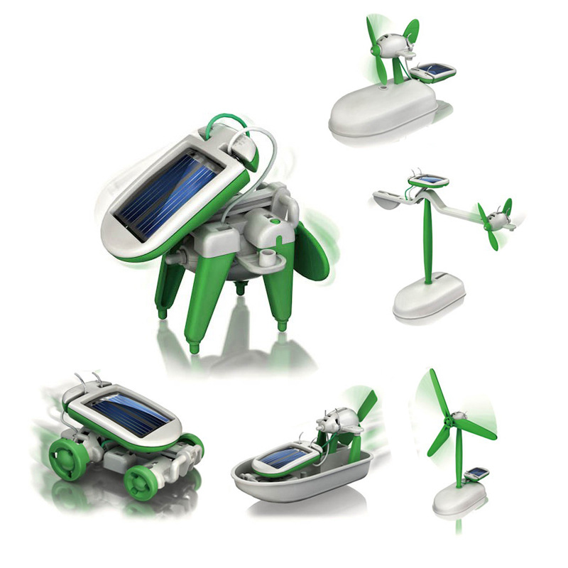 6-In-1 Solar-Power Robot Kit A - Solar Powered Robot Kit 14 In 1 review and price