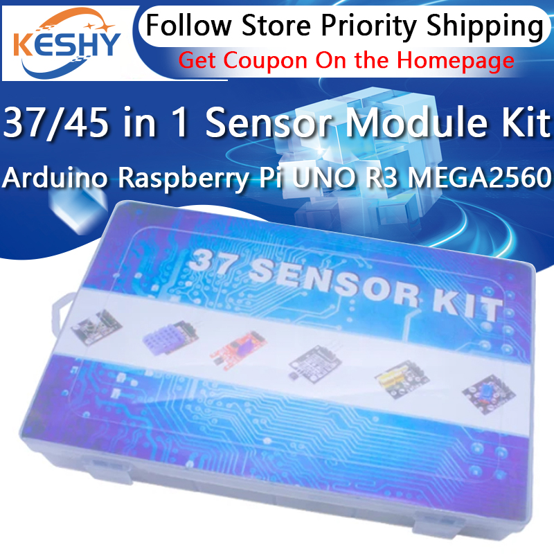45 in 1 Sensors Modules 16 Kin - Arduino Sensor Kit 37 Modules Starter review and price