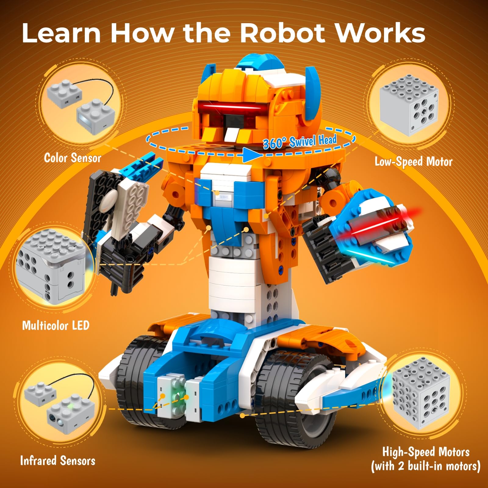 Apitor Robot X Building Kit 12 - Stem Robot Building Kit Coding review and price