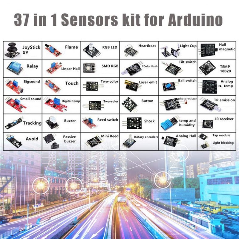 ABKN-For Arduino MCU Compatibl - Arduino Sensor Kit 37 Modules Starter review and price