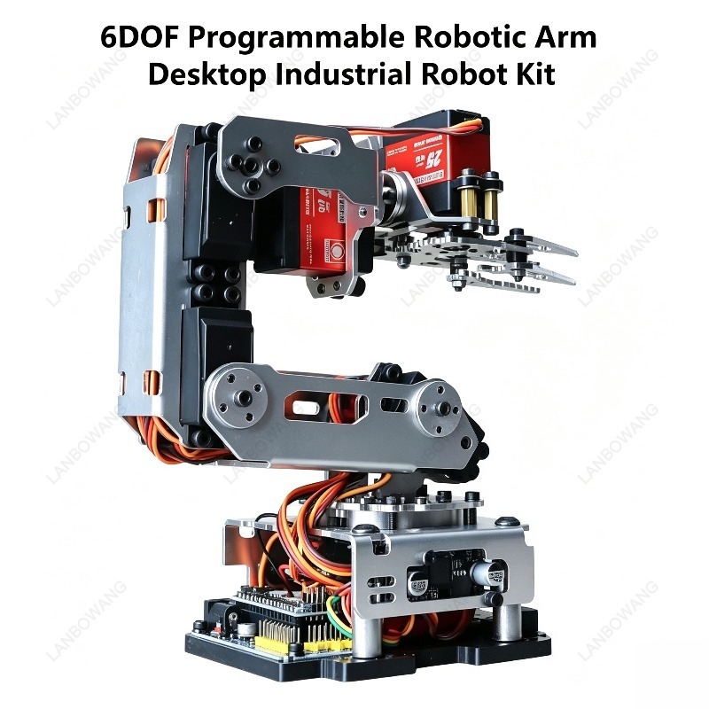 6 DOF Metal Mechanical Arm, Al - Programmable Robotic Arm Kit Arduino review and price