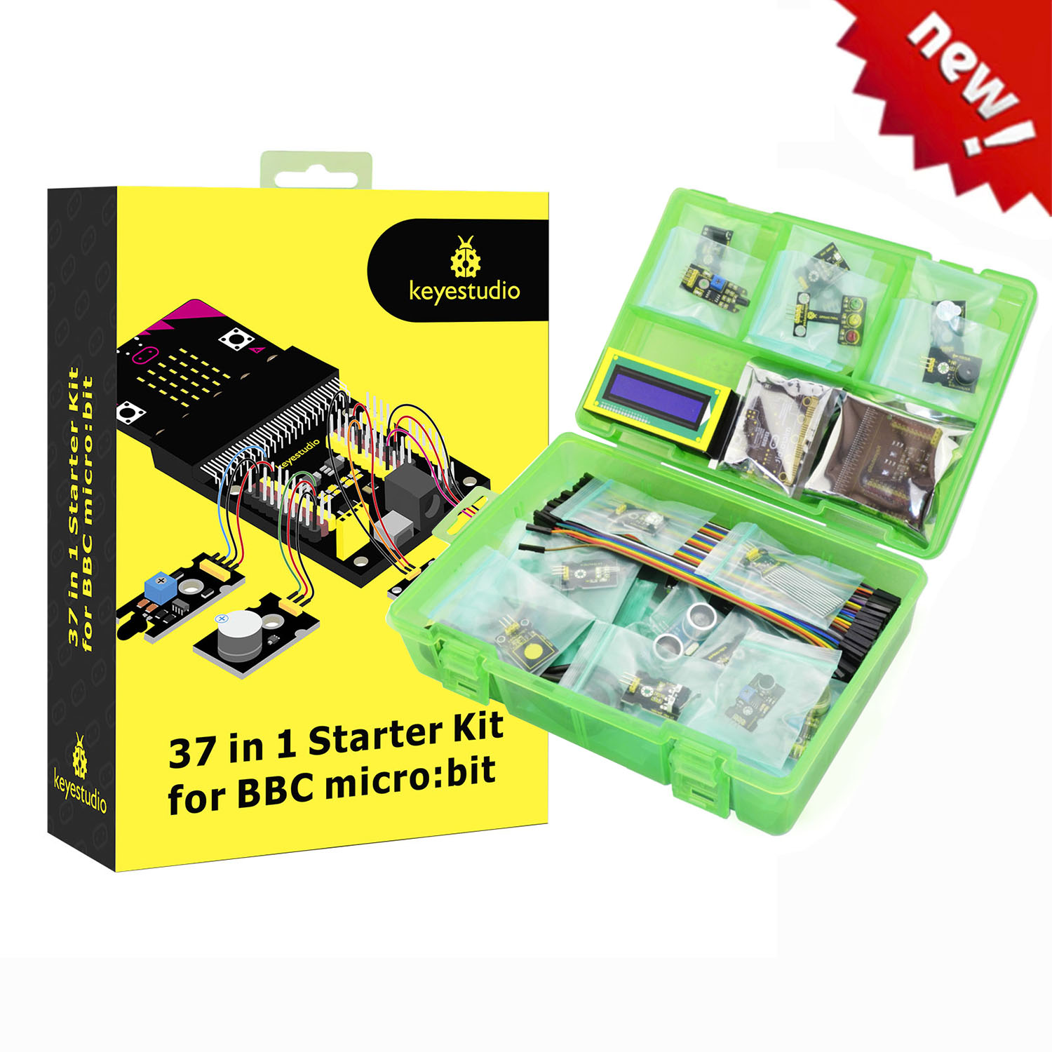 Keyestudio 37 in 1 Sensors Sta - Micro Bit Stem Educational Starter Kit review and price
