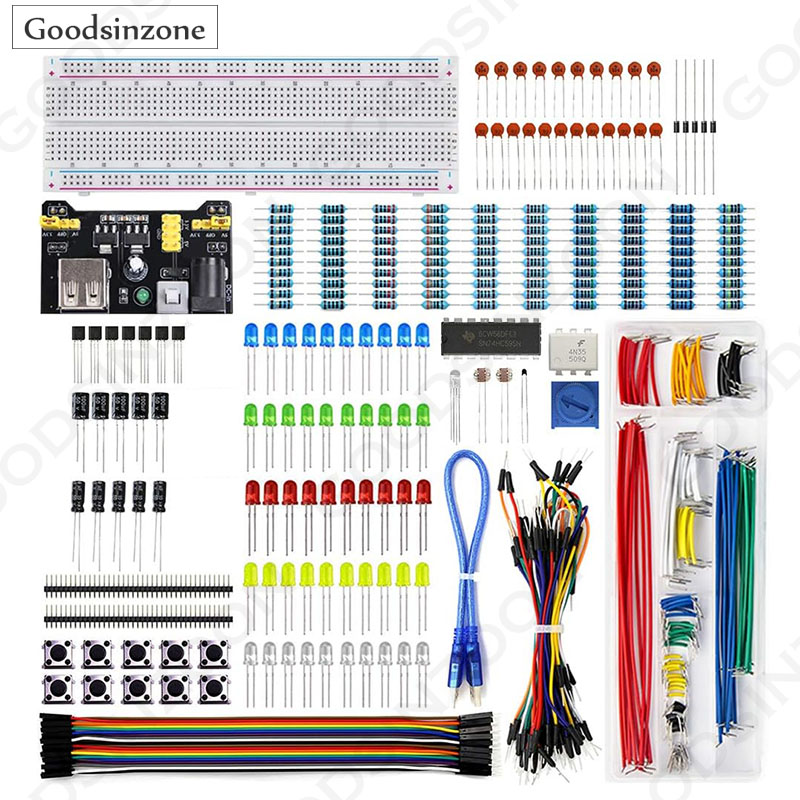Electronics Starter Kit w/Powe - Breadboard Jumper Wires Power Supply Kit review and price