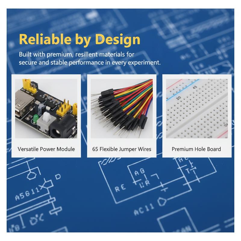 MB-102 Breadboard Kit with Jum - Breadboard Jumper Wires Power Supply Kit review and price