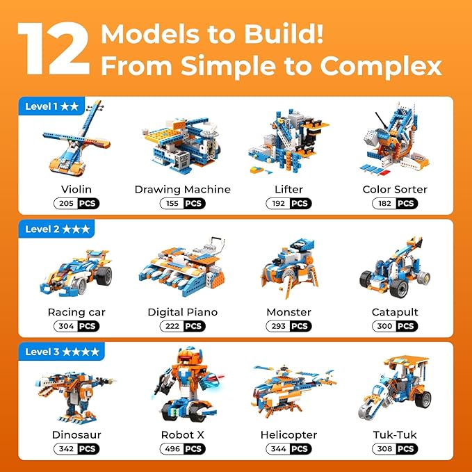 Apitor 12-in-1 STEM Robot Buil - Stem Robot Building Kit Coding review and price