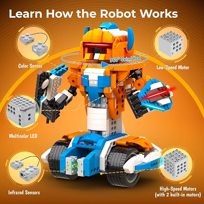 Apitor 12-in-1 STEM Robot Buil - Stem Robot Building Kit Coding review and price
